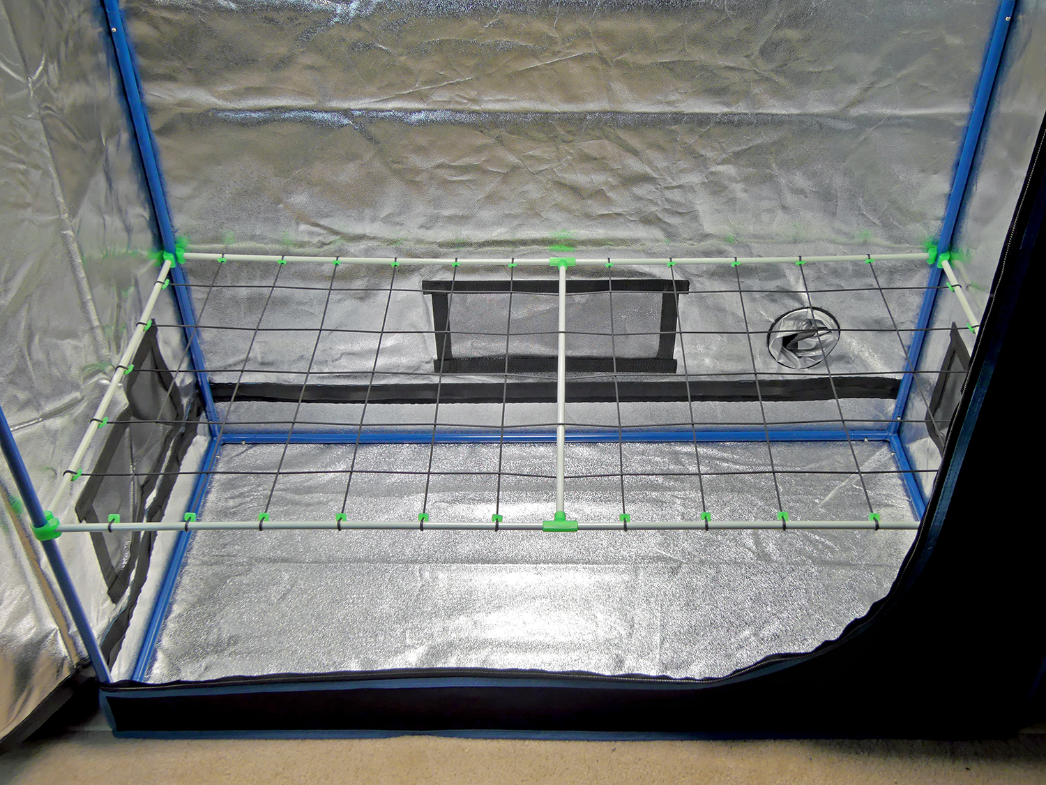 Scrog-Pro Trellis System for 4x2 Grow Tents Green 